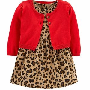 🆕 ❤️Carter's ❤️3 pc dress set & hair bow